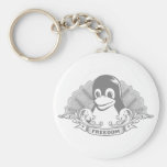 Tux Penguin - (Linux, Open Source, Copyleft, FSF) Keychains