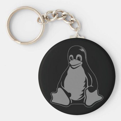 Tux Penguin - (Linux, Open Source, Copyleft, FSF) Key Chains