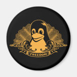 Tux Penguin - (Linux, Open Source, Copyleft, FSF) Refrigerator Magnets