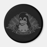 Tux Penguin - (Linux, Open Source, Copyleft, FSF) Refrigerator Magnet