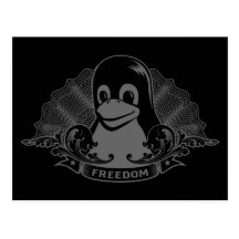Tux Penguin - (Linux, Open Source, Copyleft, FSF) Postcards