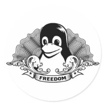 Tux Penguin - (Linux, Open Source, Copyleft, FSF) Sticker
