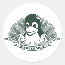 Tux Penguin - (Linux, Open Source, Copyleft, FSF) Stickers
