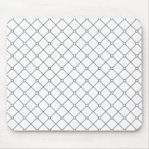 Tuxedo Black & White Geometric Pattern Pt78 Mousepad