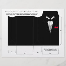 Tuxedo Box Party Favour boxes. Wedding Favours Flyer