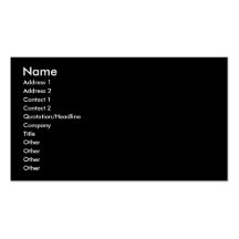 Tuxedo business card