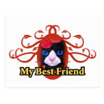 Tuxedo Cat Art Painting Print - Multi Post Cards