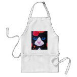 Tuxedo Cat Butterfly Painting - Multi Aprons