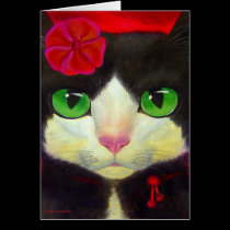 TUXEDO CAT CARD cards