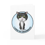 Tuxedo Cat - I Love My Grandcat Card