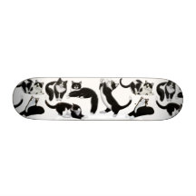 Tuxedo Cats Skateboard