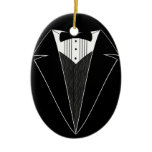 Tuxedo Wedding Personalized Christmas Ornament ornaments