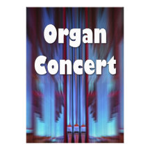 Tuyaux de bleu d'invitation de concert d'organe