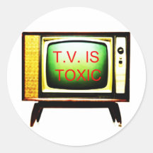 TV Is Toxic Sticker