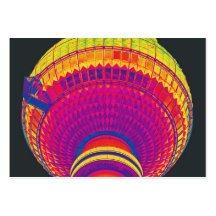 Tv Tower (Fernsehturm), Berlin, Rainbow Colour (tv Business Card