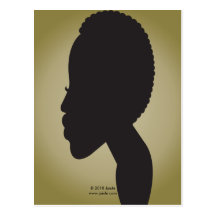 TWA (Teeny Weeny Afro - Olive) Postcard