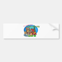 Twas the Night Before the Zombies Bumper Stickers