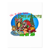 Twas the Night Before the Zombies Postcard