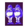 Tweedle Dee & Tweedle Dum in Blue Post Cards