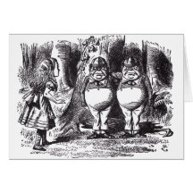 Tweedledee and Tweedledum Greeting Card
