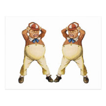 TWEEDLEDEE & TWEEDLEDUM IN WONDERLAND POSTCARDS