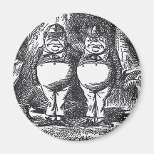 Tweedledum and Tweedledee Fridge Magnets