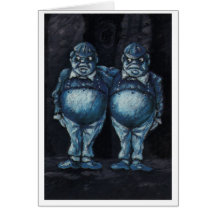 Tweedledum and Tweedledee Greeting Cards