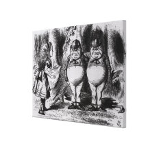 Tweedledum and Tweedledee Stretched Canvas Prints