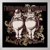 Tweedledum & Tweedledee Carnivale Style Print