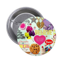 Tween/Teen Collage Pinback Buttons