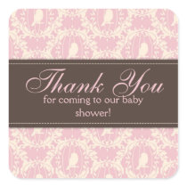Tweet Tweet Girl Square Sticker