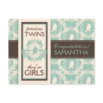 Tweet Tweet Twins Postcard