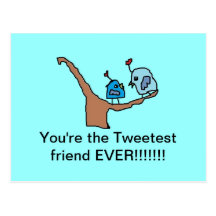 Tweetest friend Birdie card Postcard