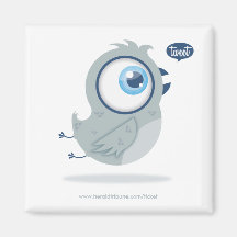 Tweeting bird magnet