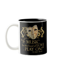 Twelfth Night Music Quote (Gold Version) Mug