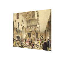 Twelfth Night Revels in the Great Hall, Haddon Hal canvas prints