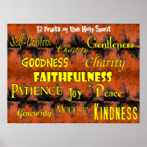 Twelve Fruits of the Holy Spirit (TOP) Print