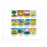 Twelve Tribes of Israel Seals postcards