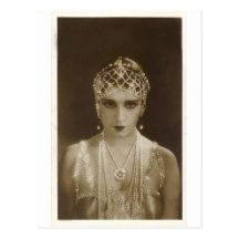 Twenties portrait postcard