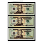 Twenty Dollar Bills cards