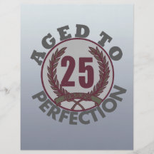 Twenty Five and aged to Perfection Birthday Personalized Flyer