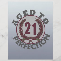 Twenty One and aged to Perfection Birthday Custom Flyer