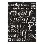 Twenty One Greeting Cards