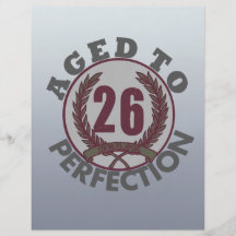 Twenty Six and aged to Perfection Birthday Full Color Flyer