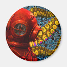 Twenty-Thousand Leagues Fridge Magnet