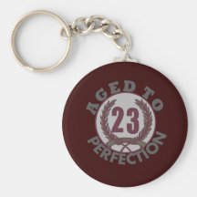 Twenty Three and aged to Perfection Birthday Key Chain