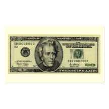 TwentyDollarBill Business Card Template