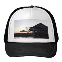 Twilight at lake waterfront, Kingston, Ontario Mesh Hat