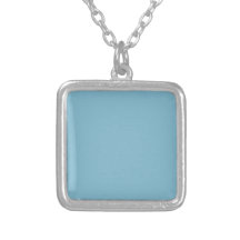 Twilight Blue Solid Colour Personalized Necklace