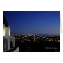 Twilight City Lights Observatory Cards